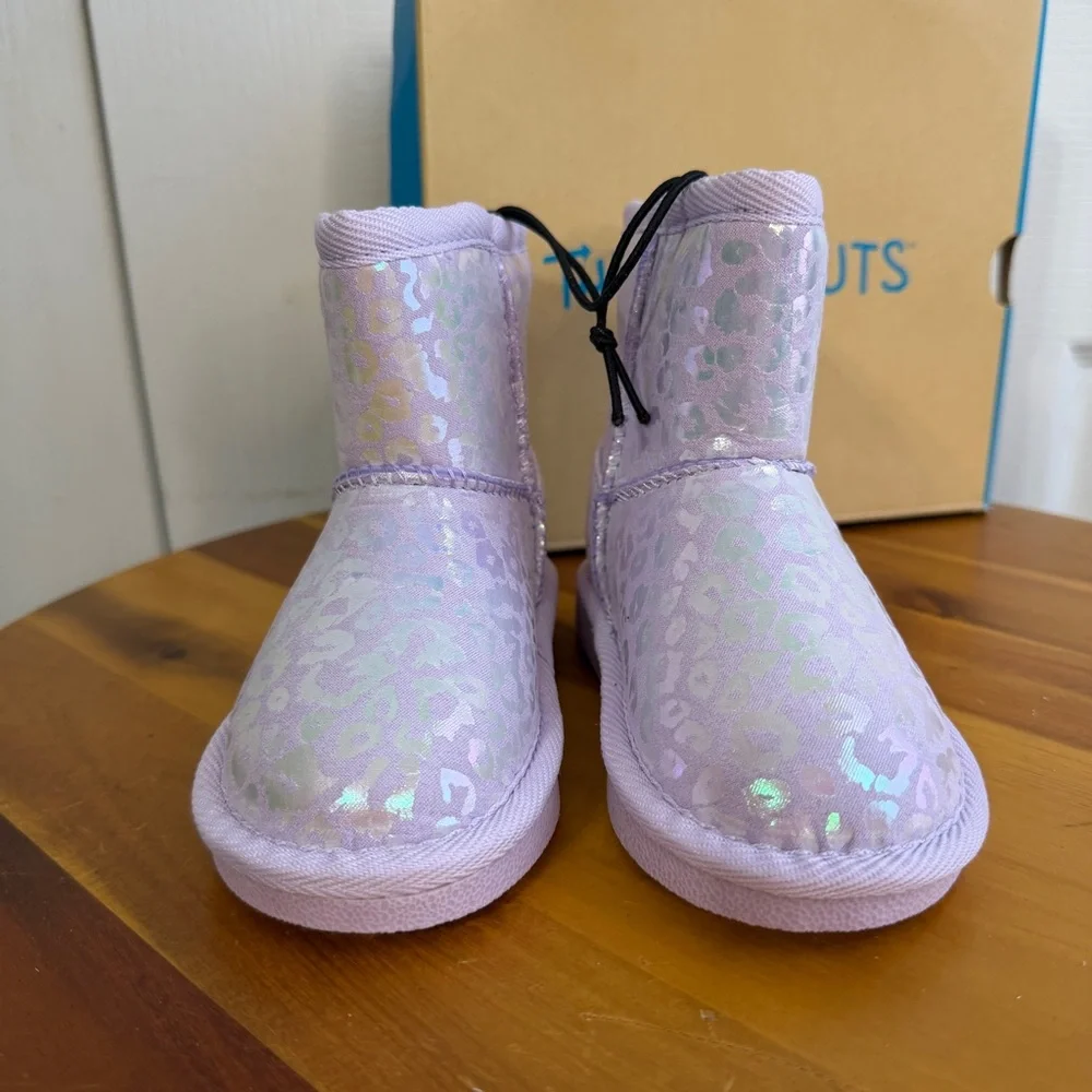 Thereabouts Lil Emery pink cheetah boots‎ girls size 7M
